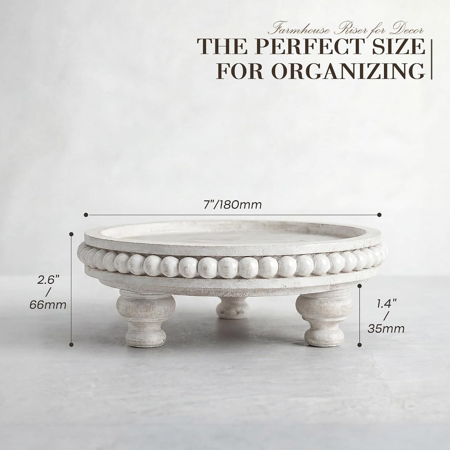Perfume Organizer & Cupcake / Whitewash
