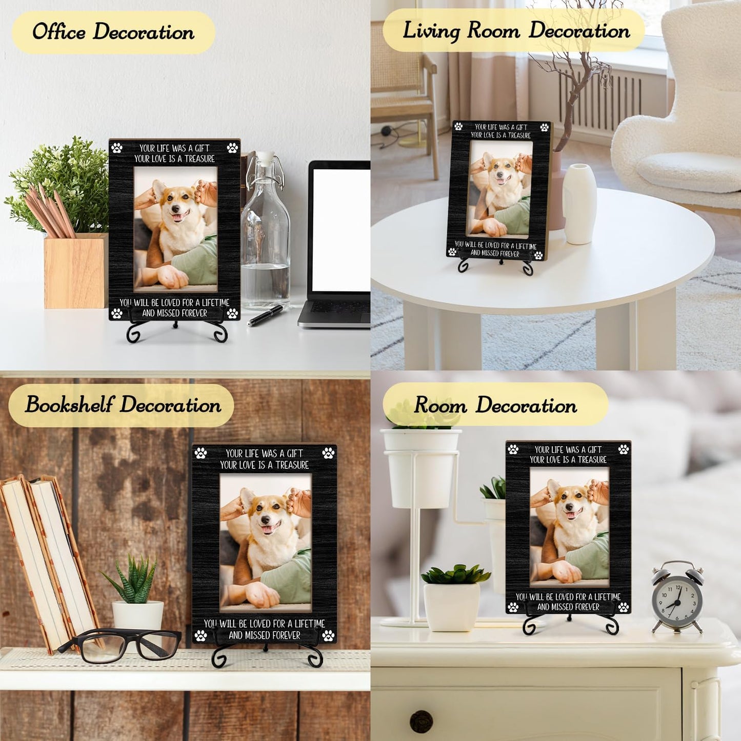 Wooden Frame / Stand / Pet Memorial / 4 x 6