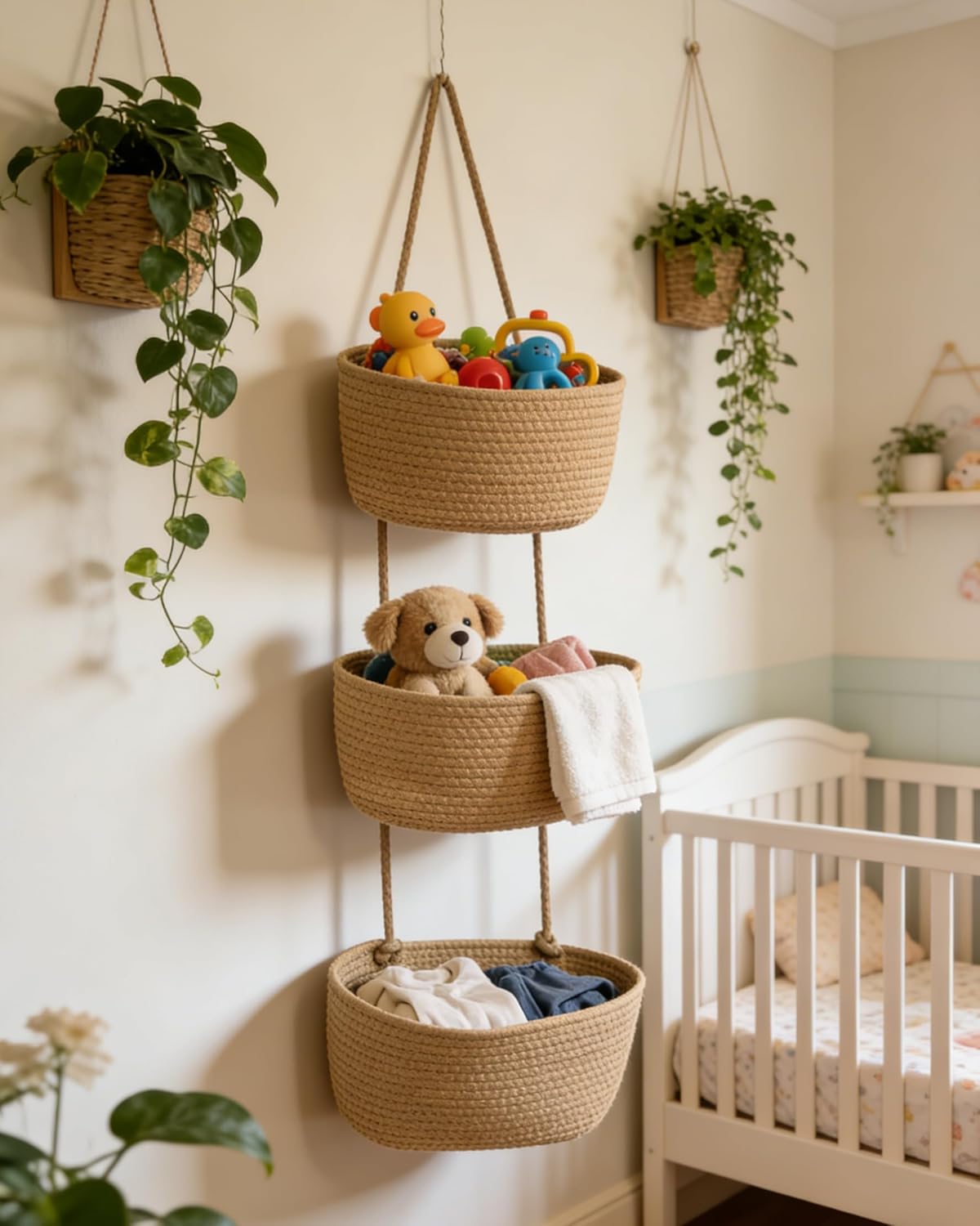 Large Wall Basket for Nursery / Medium