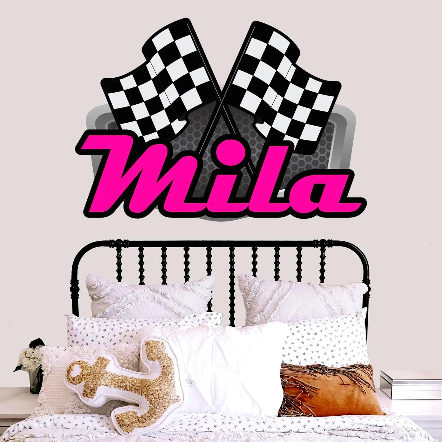 Racing Wall Decal Sticker Art
