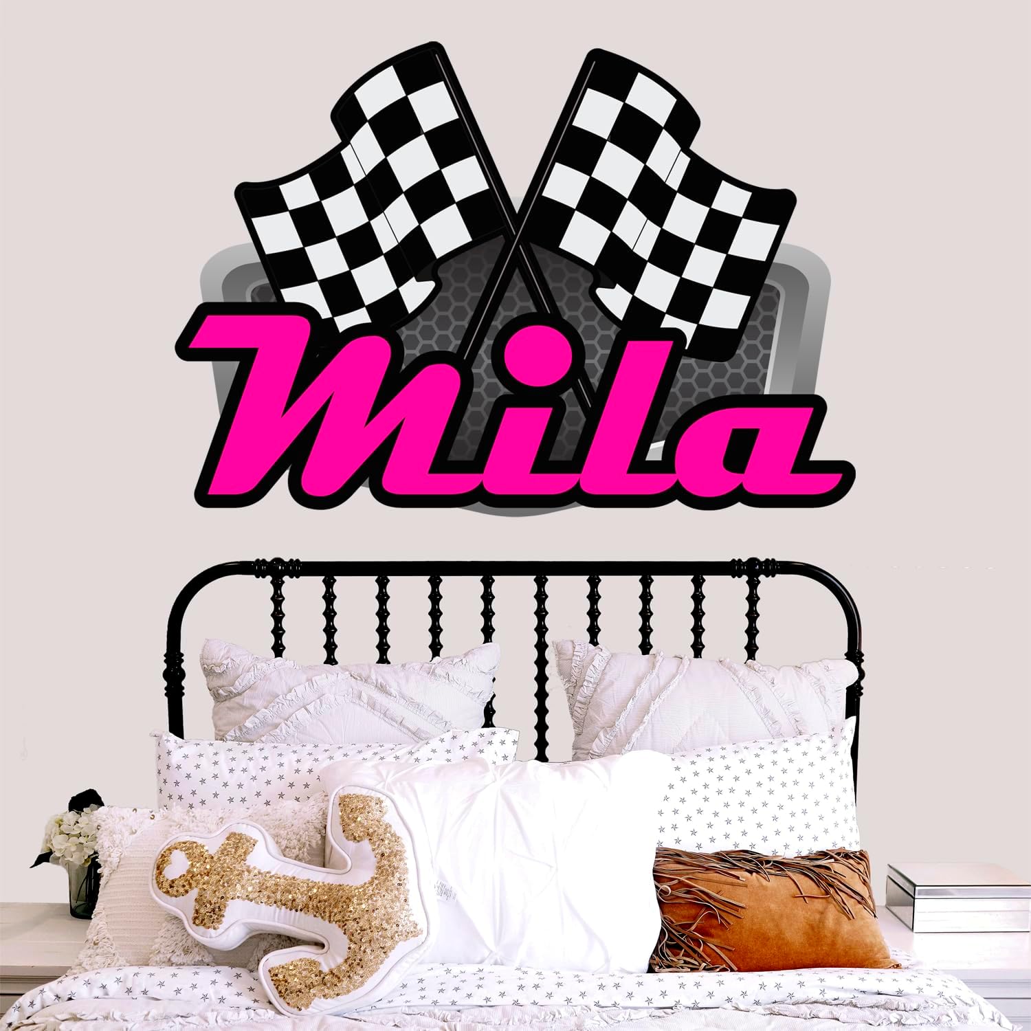 Racing Wall Decal Sticker Art