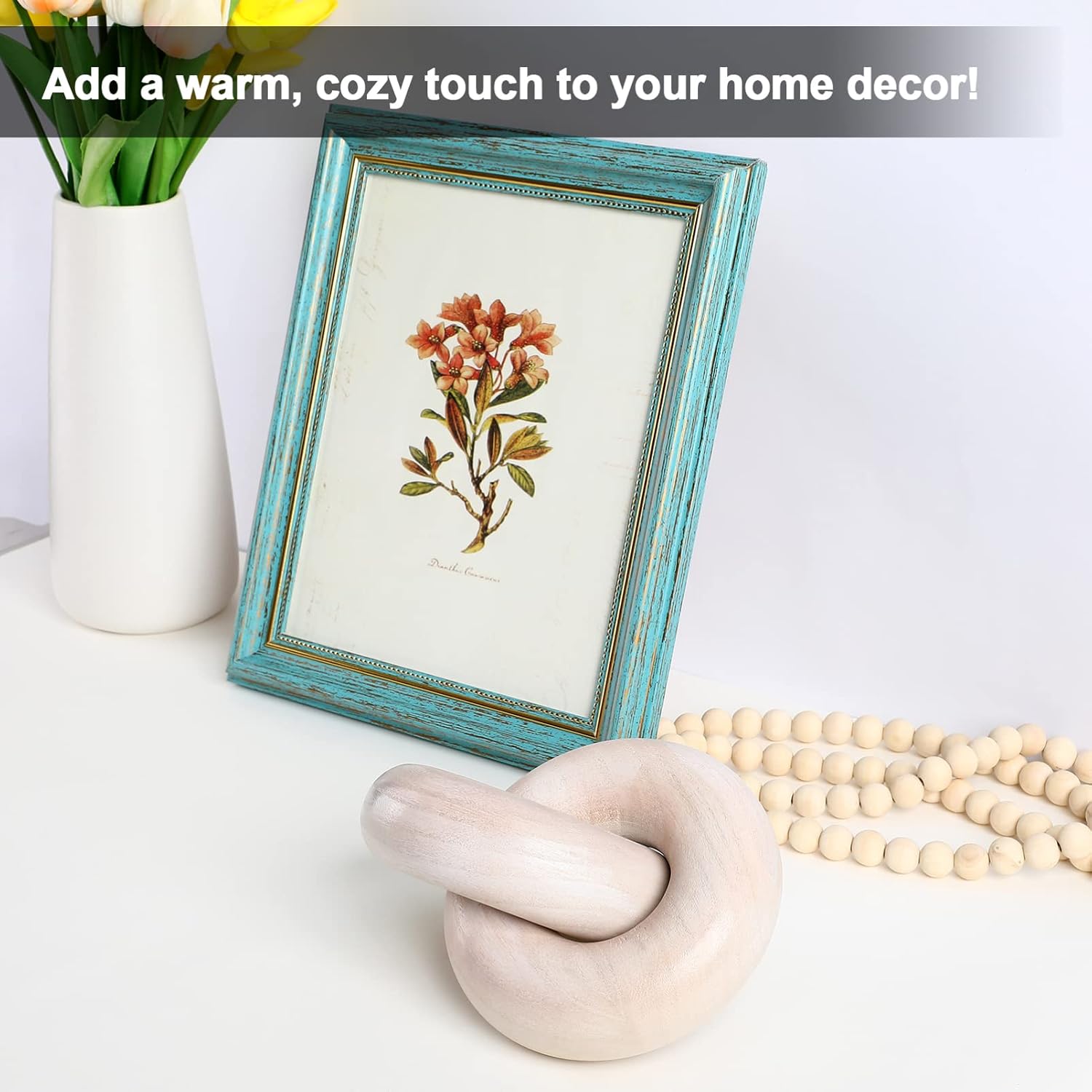 Wood Knot Decor Wood Chain Link Decor Bohemian Farmhouse Knot Desk Shelf ations