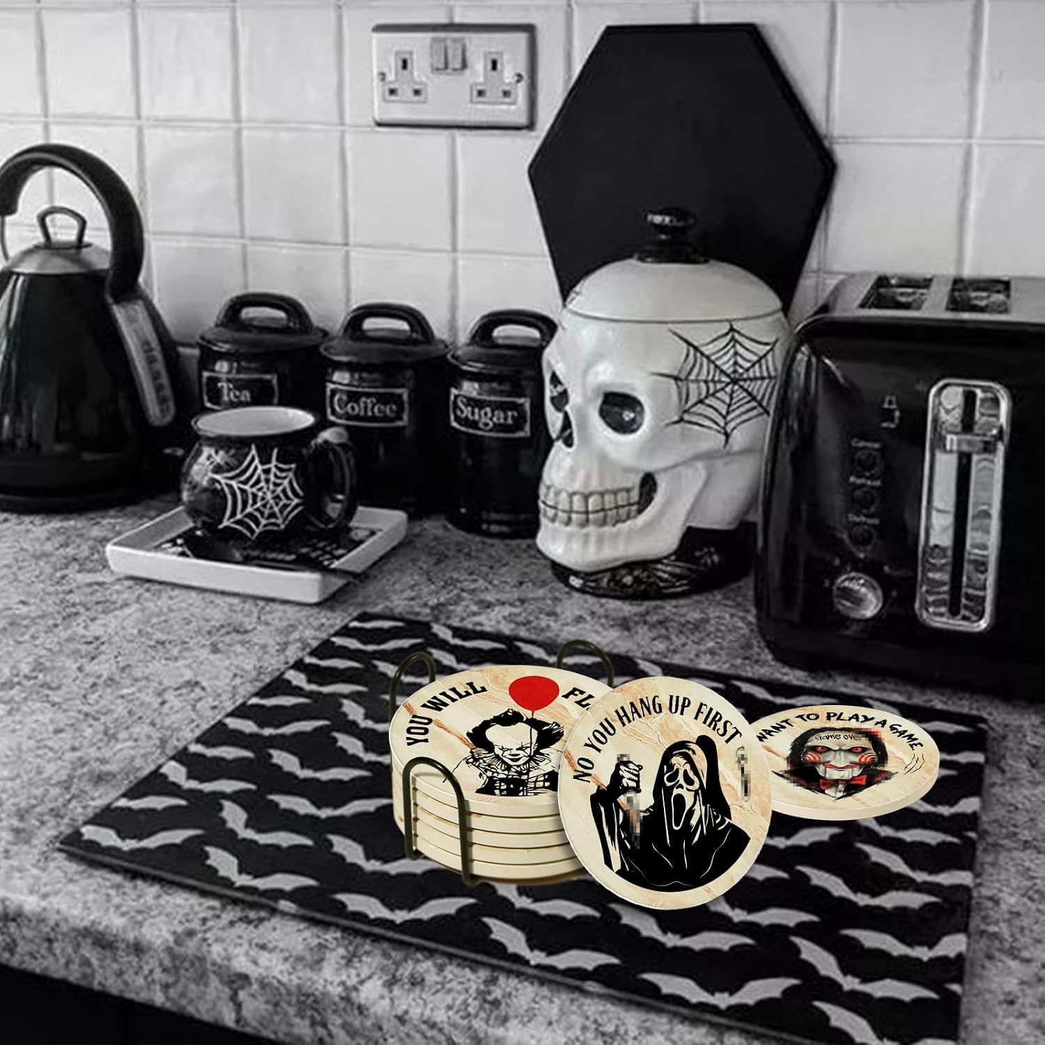 Coaste Holder / Spooky Coasts Set / Set of 6