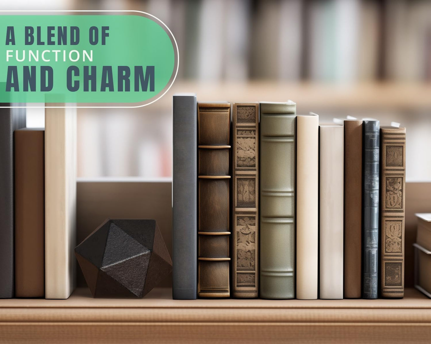 Geometric Paperweight and Book End for Modern Home Decor