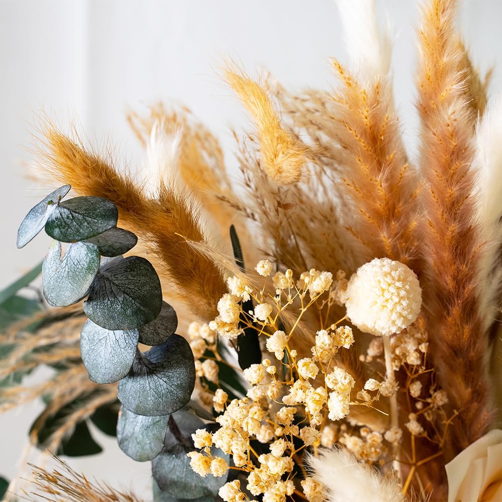 Vase Boho Home Decor Bouquet Bunny Tails Dried / Natural / Set of 101