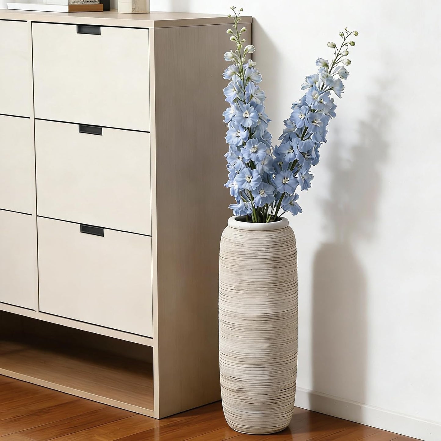 Big Ceramic Rustic Vases / Bottle-white-18