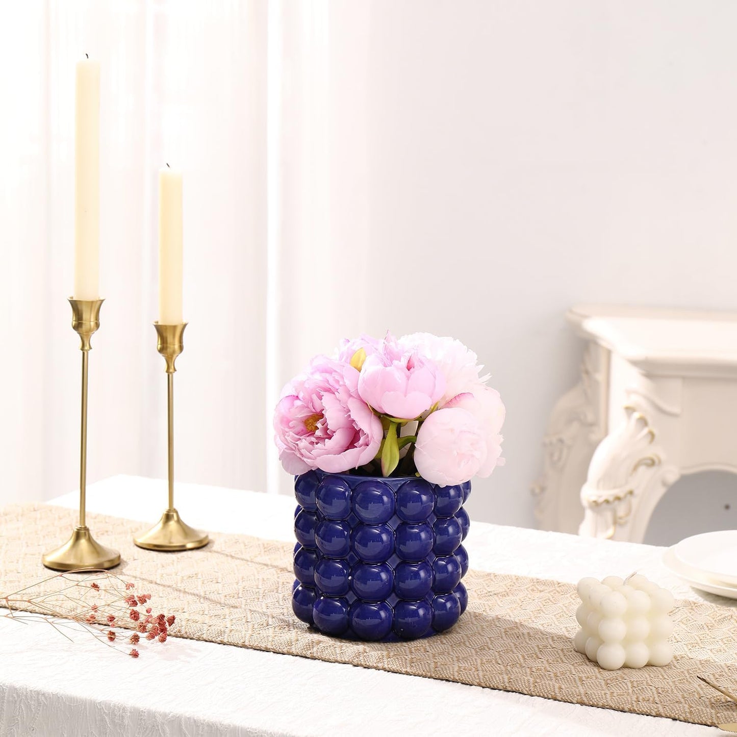 Ceramic Flower Vases / Blue / Medium