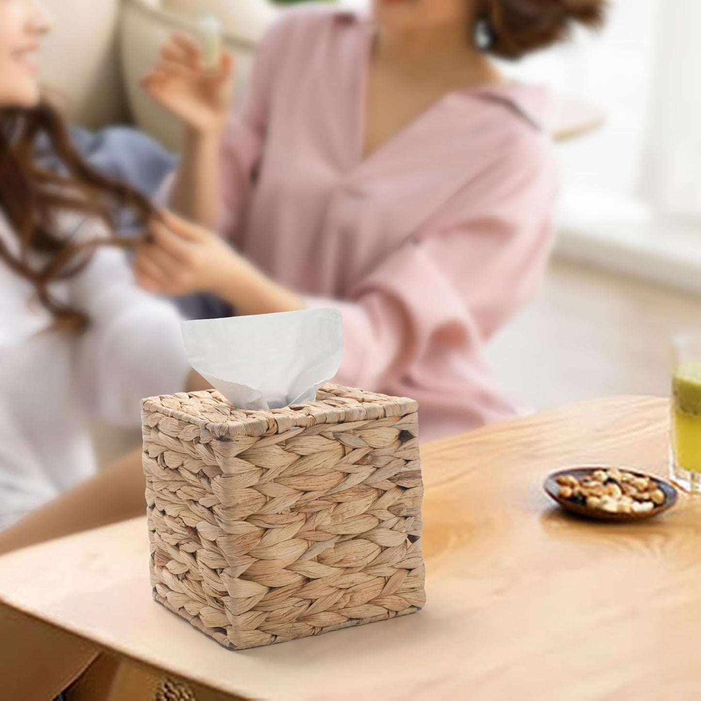 Boho Decorative Woven Facial Tissue Holder