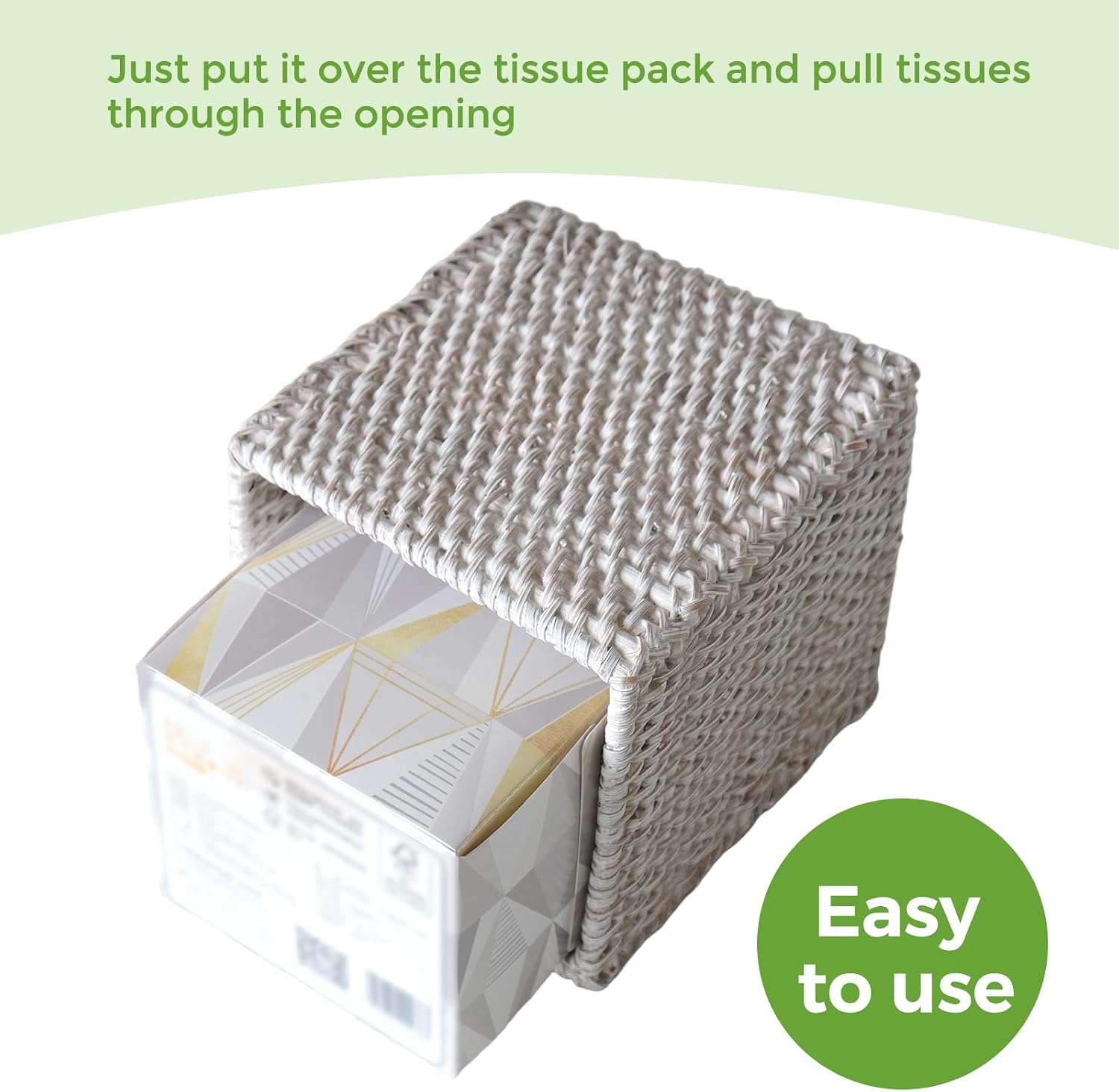 Wicker Tissue Holders / Single