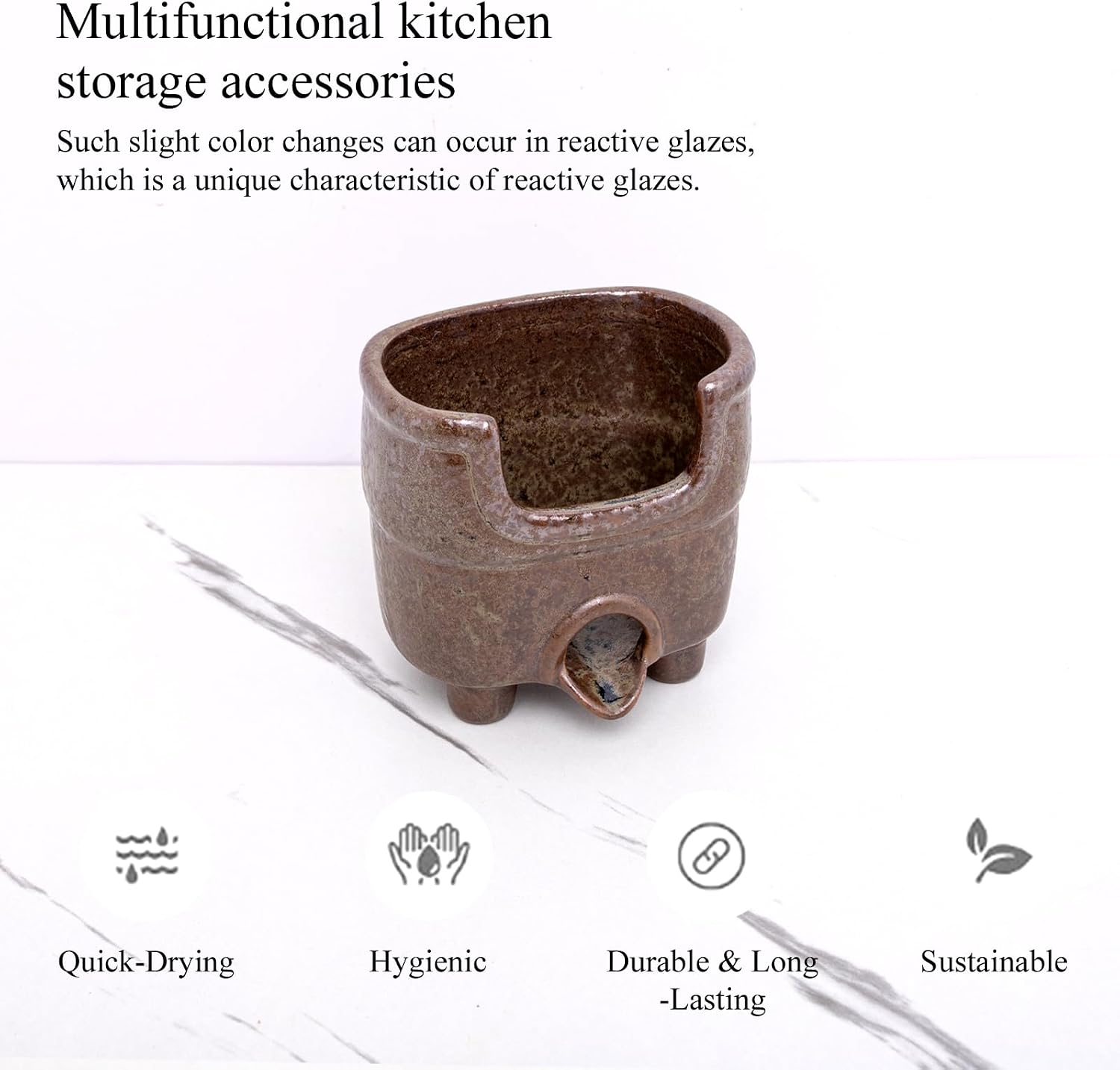 Ceramic Sponge Holder / Reactive Glaze