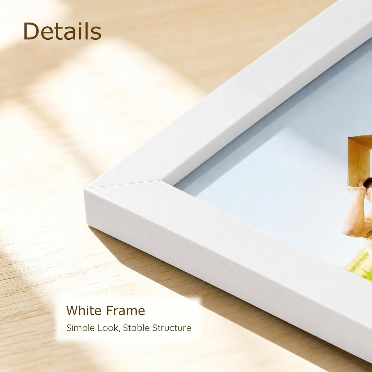 Wiscet 8x10 Picture Frame Set of 16, for Wall or Tabletop Display, White | Photo Frame with HD Plexiglass