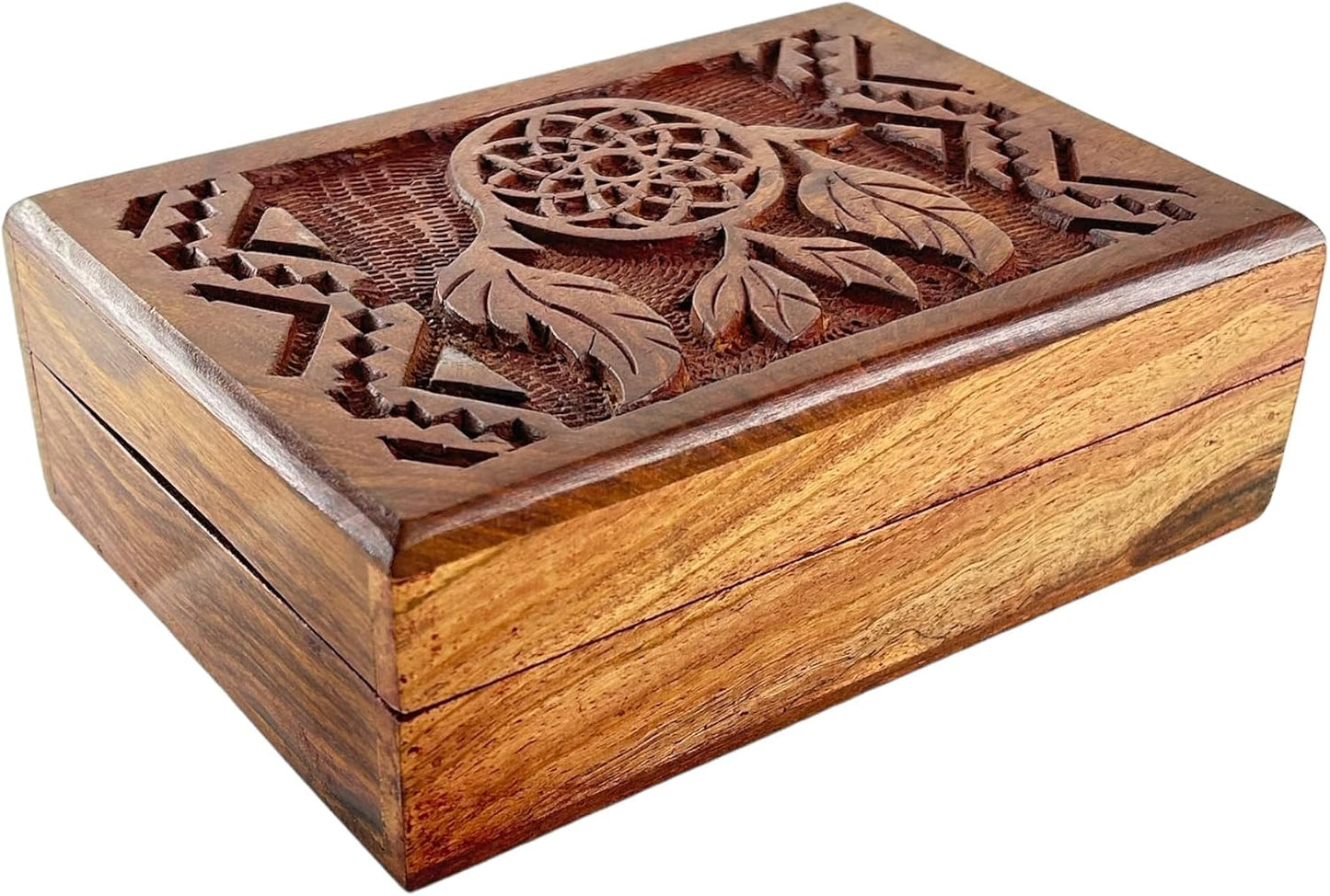 Wooden Mini Jewellery Box / Dream Catch