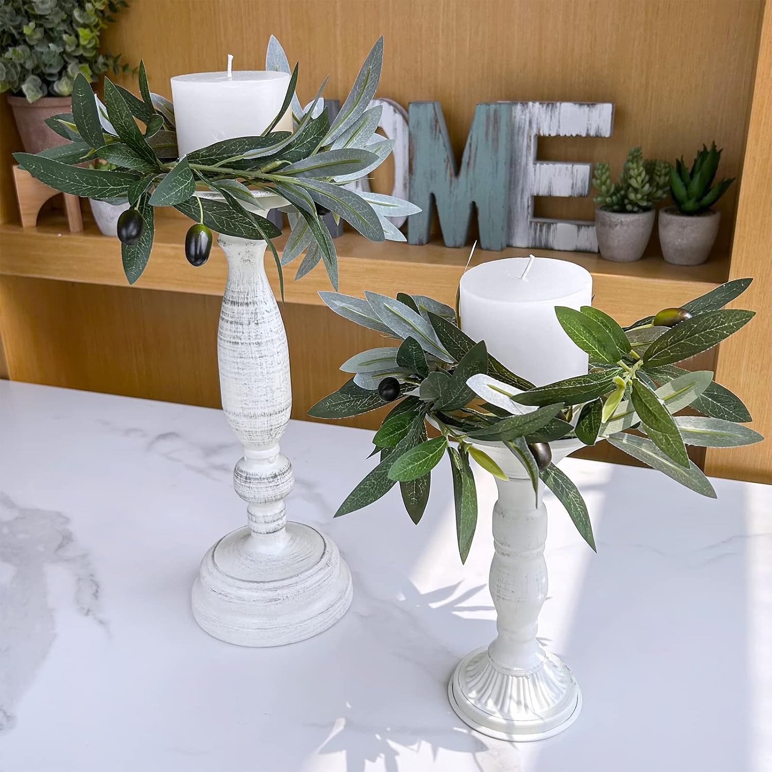 23.6" Tall Artificial Olive Branches / Set of 3