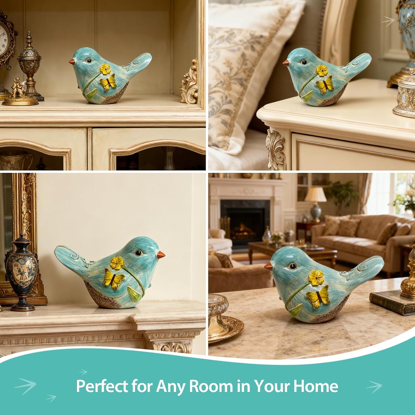 Statues Decorative Objects / Blue / 4.3 Inch