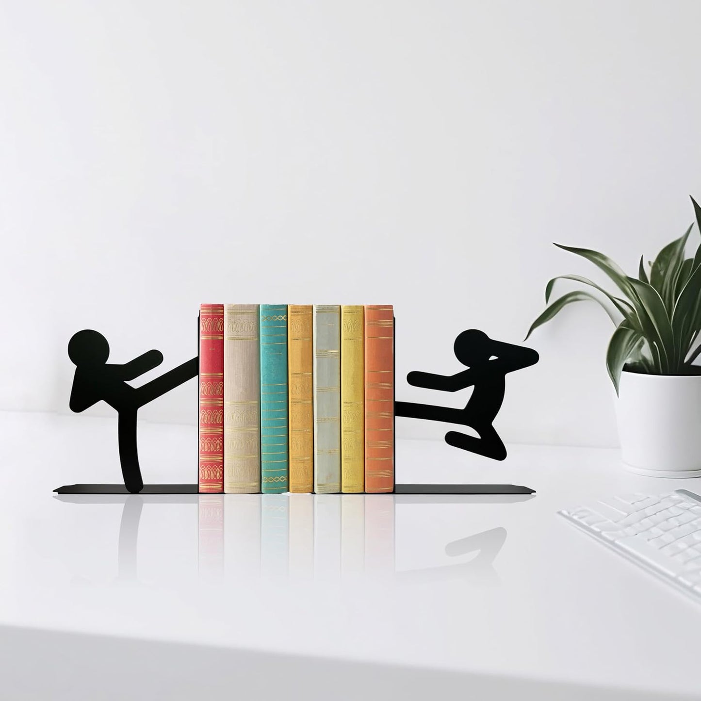 Unique Metal Bookends / Reading Decor & Idea Gift for Book