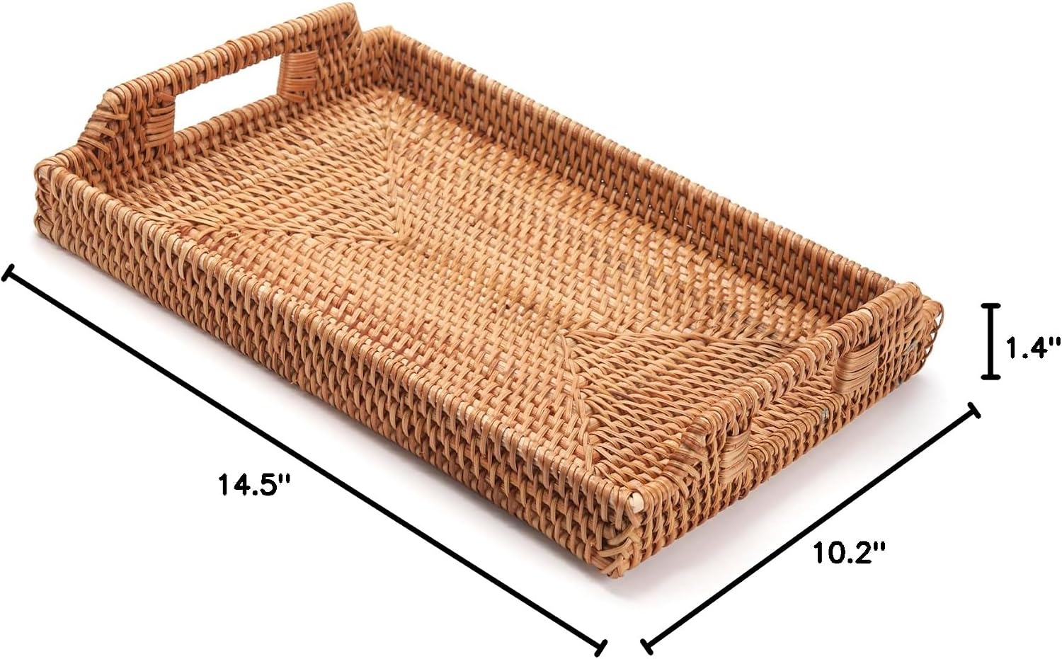 Hand Woven Tray / 14.5 x 10.2 x 1.4