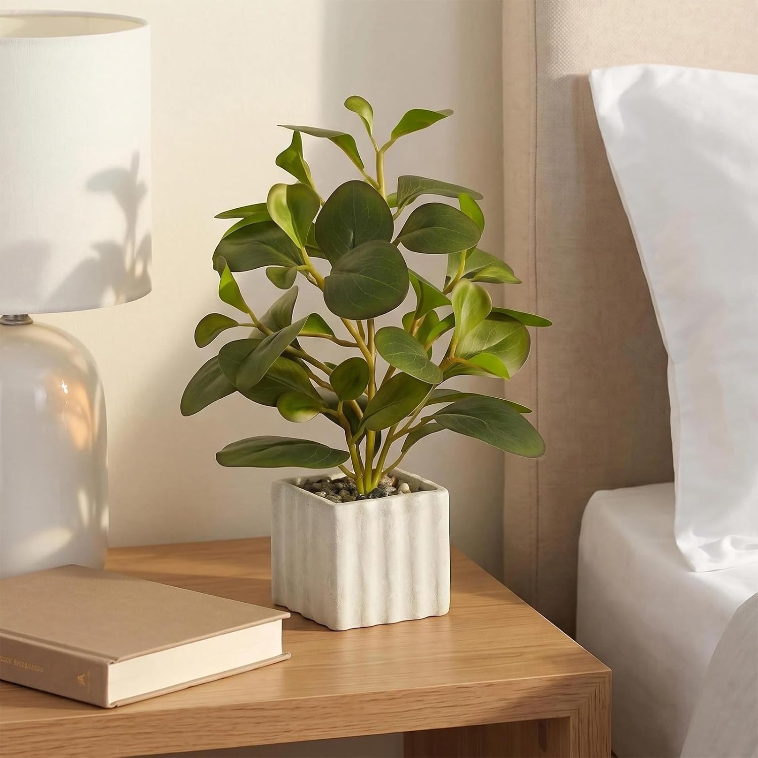 13" Artificial Potted Plant for Idoor Decor / Green
