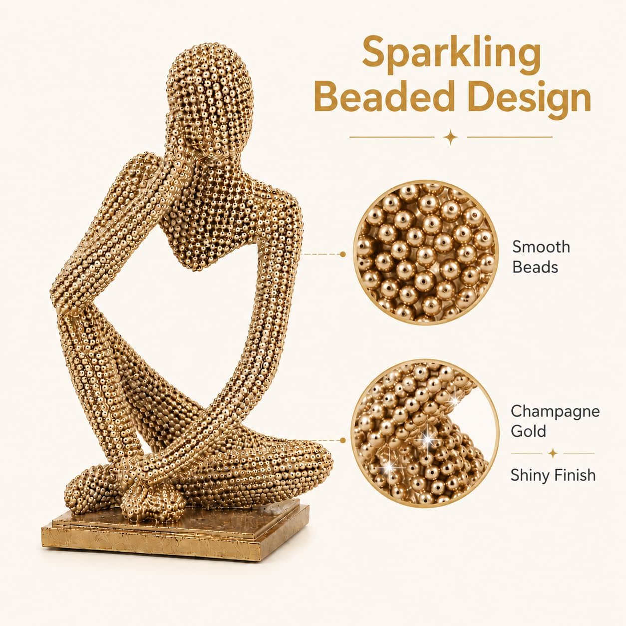 Modern Aesthetic Figurine / Right / Gold