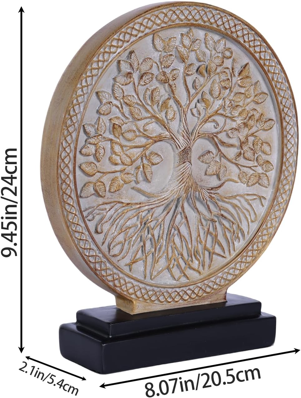 Wood-Effect Home Decor Statue / Original