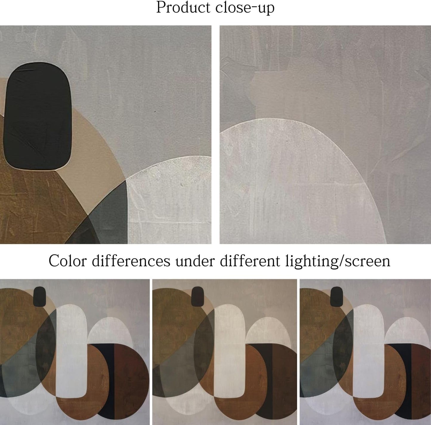 Modern Abstract Geometrical Wall Murals Peel and Stick 148" W x 110" H Mid / 148 x 110 / Brown