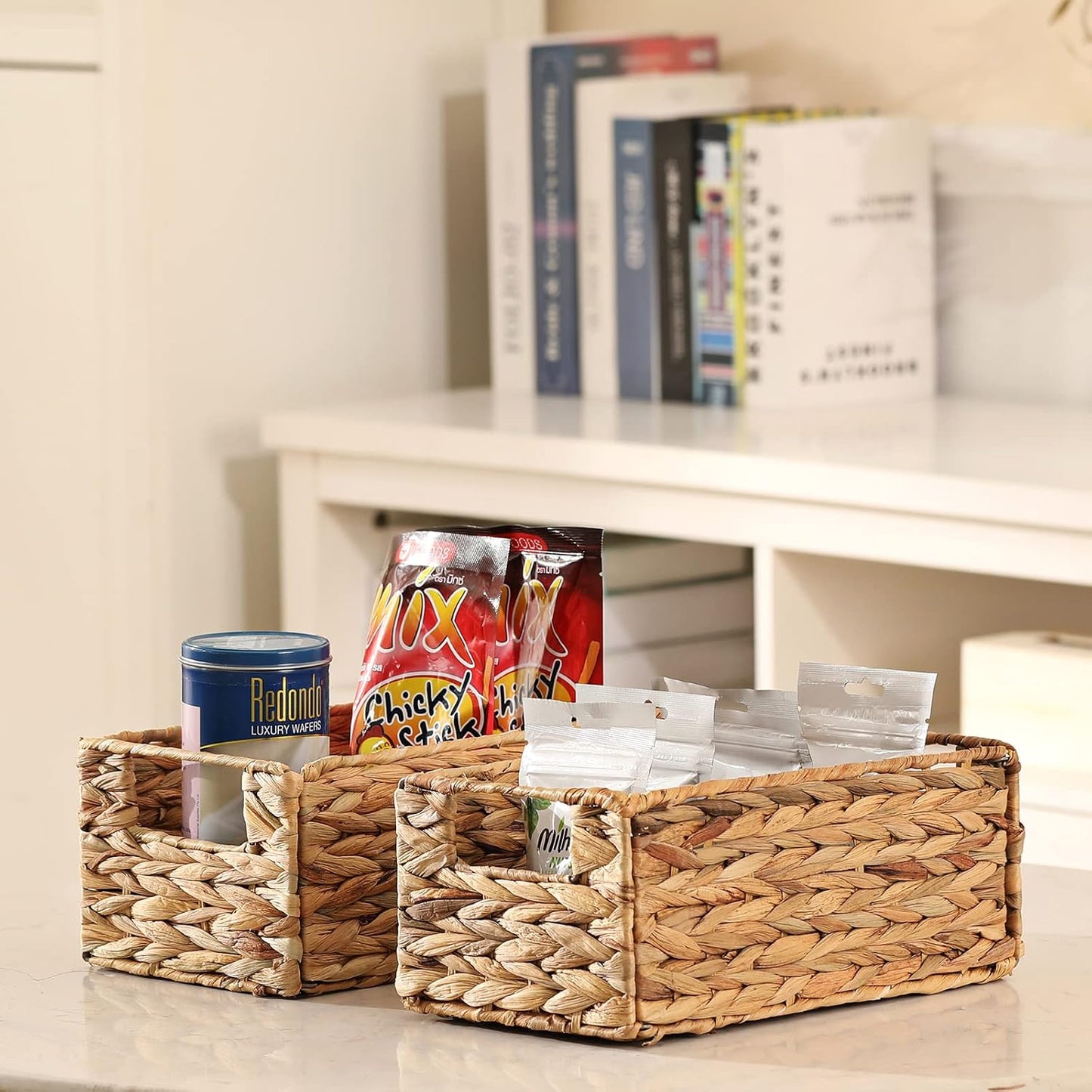 Wicker Storage Basket / Natural / Set of 2