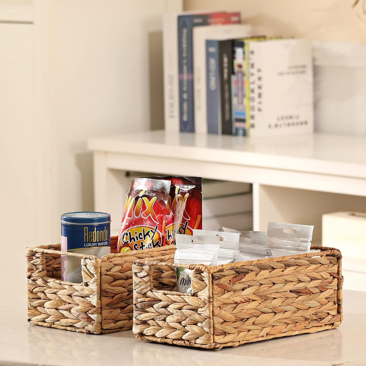 Wicker Storage Basket / Natural / Set of 2