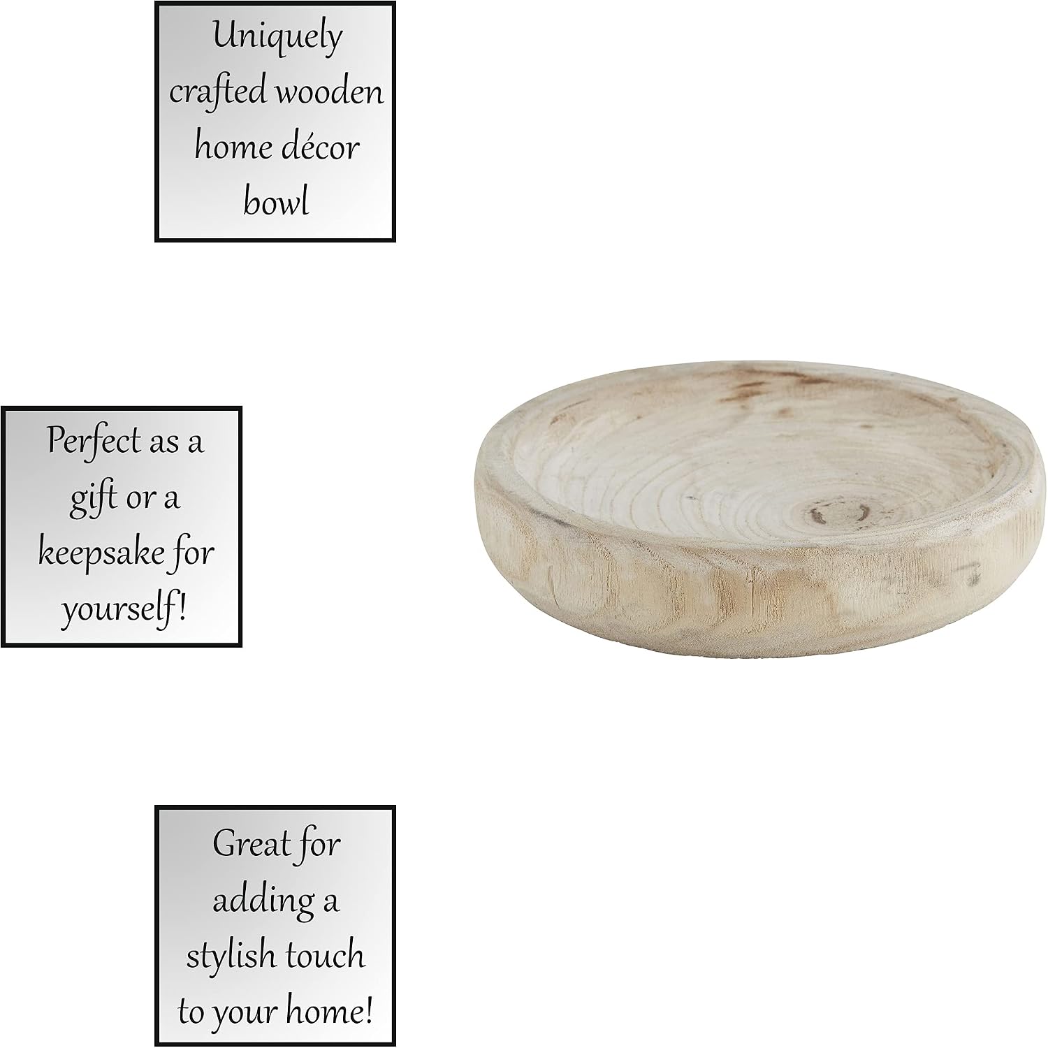 Table Sugar Paulownia Wood Bowl / Small / Natural