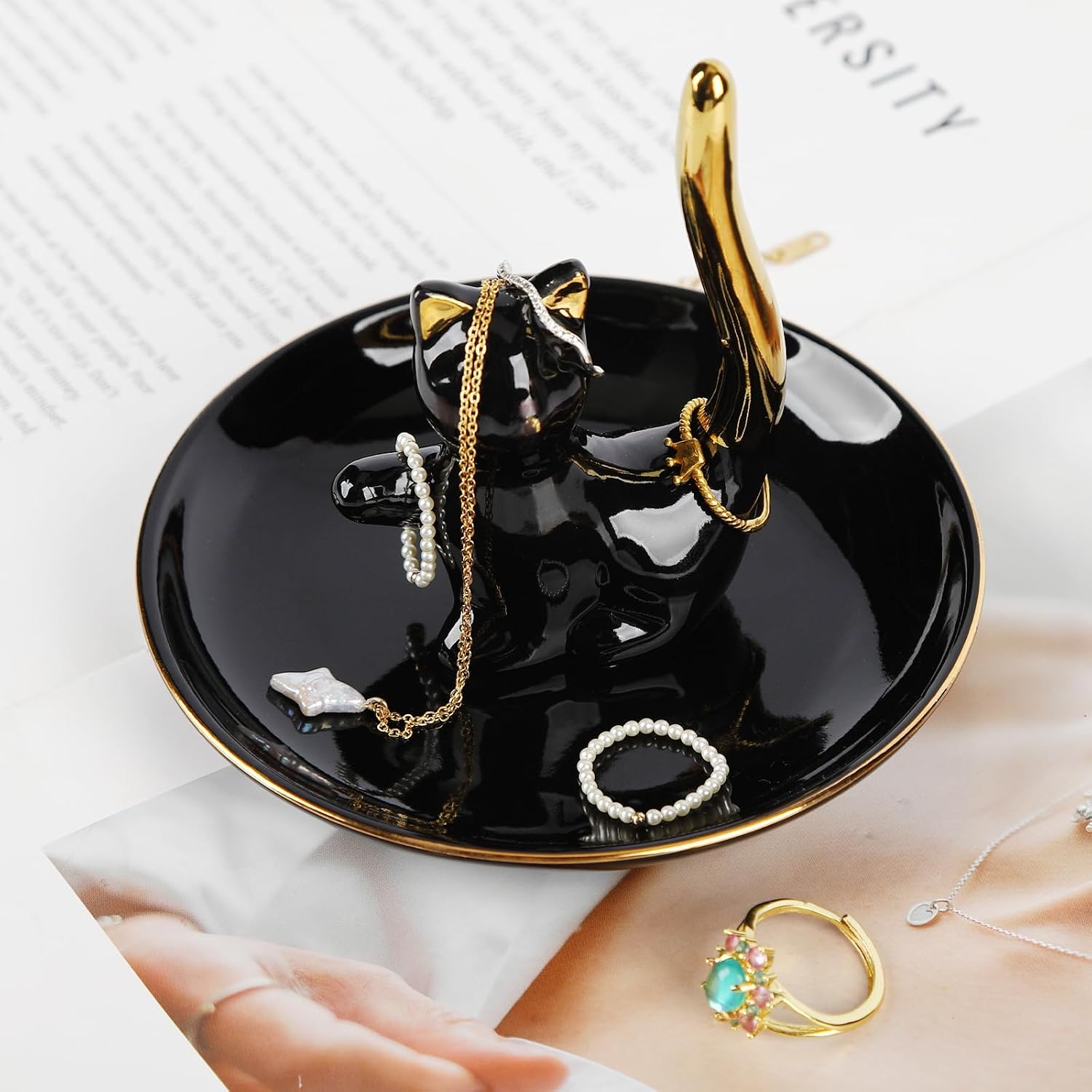 Kitchen Ring Holder / Jewelry Organizer for Rings and Necklace