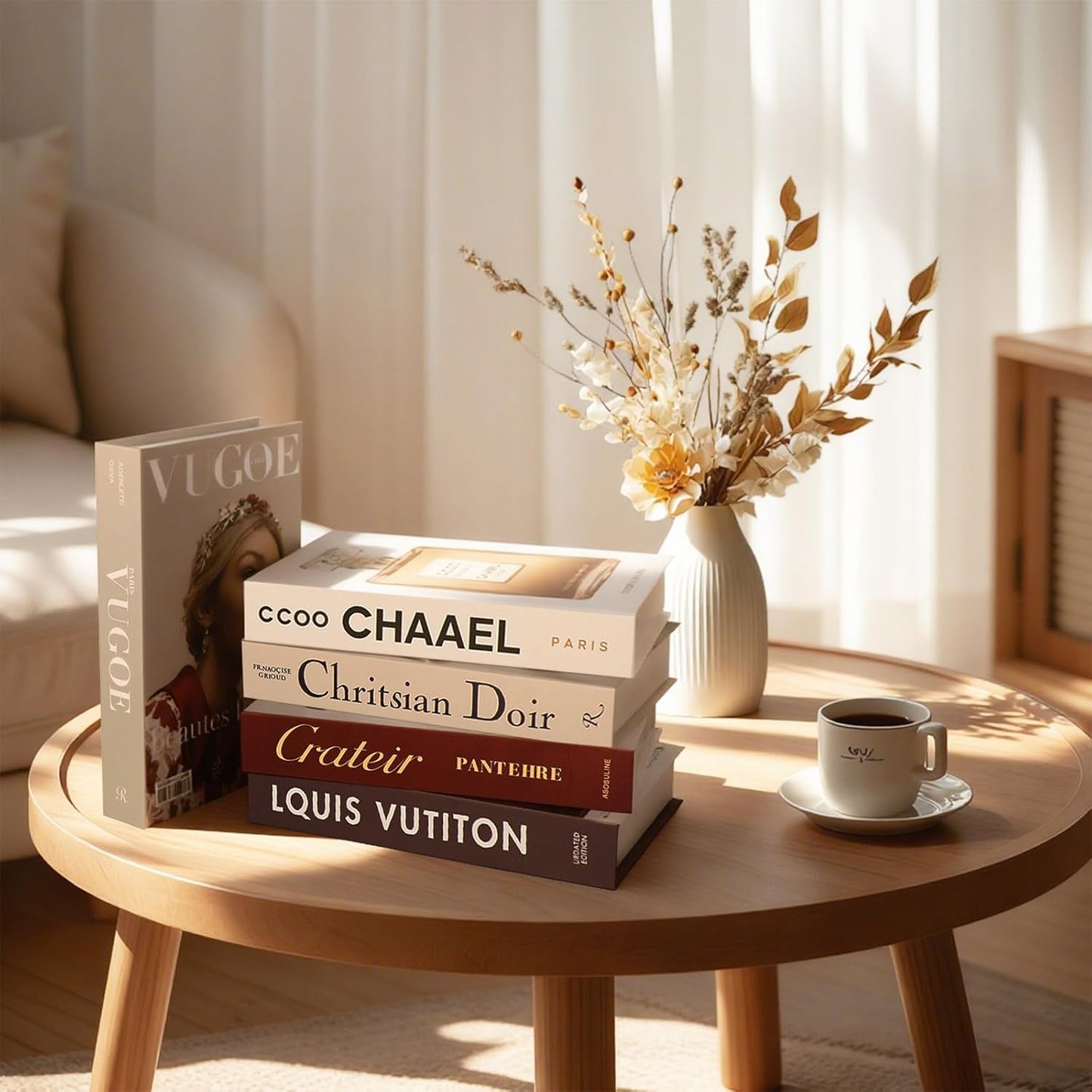Decorative Books / Beauty Fake Books for Decoration / Set of 5