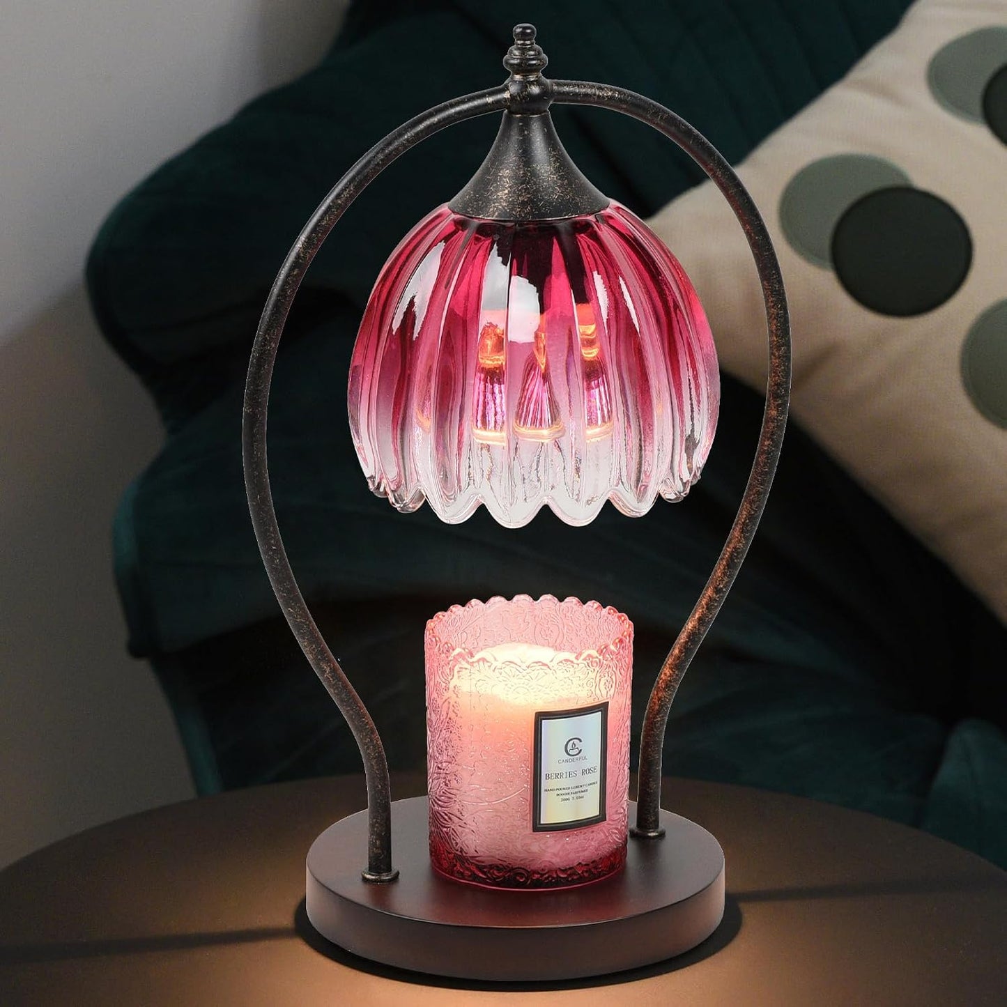 GOODBUY Candle Warmer Lamp, Dimmable Candle Warmer with Timer, Vintage Candle Wax Warmer for Jar Candles House Warming