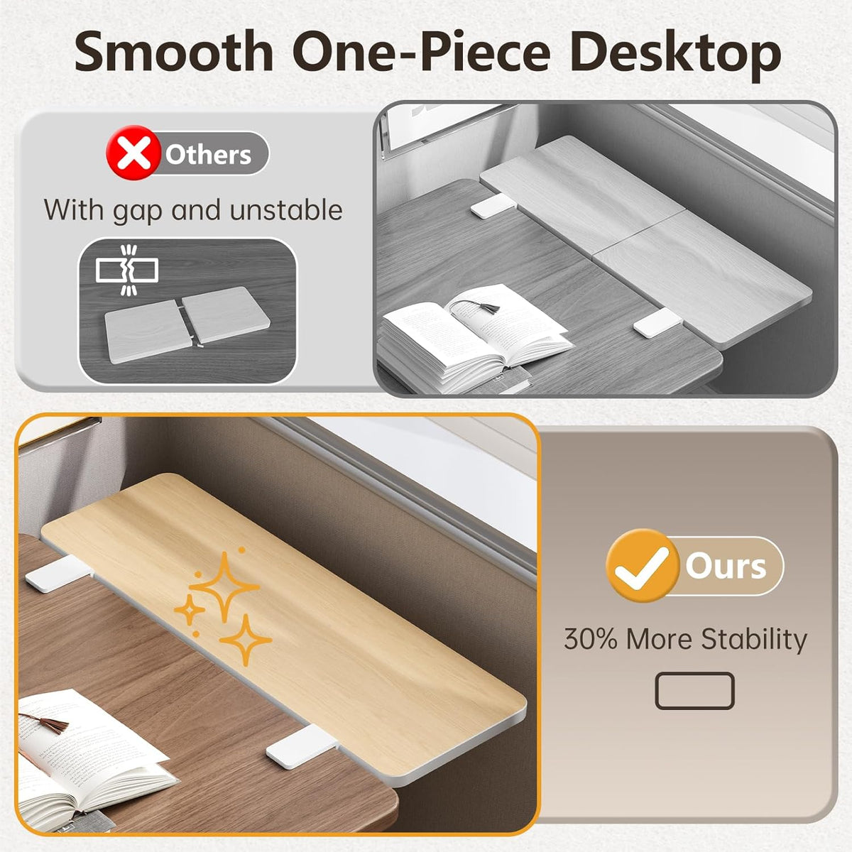 Clamp on Desk Extender Shelf, 22" Desk Riser with Pegboard | Heavy-Duty Side/Top Desk Organizer Shelf for Office