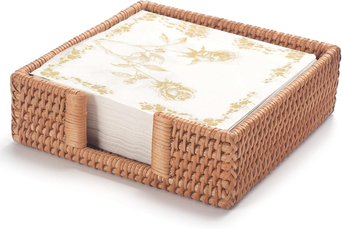 Wicker Napkin Tray / Rattan / 7.5 Inch / 7.5 x 7.5 x 2.5