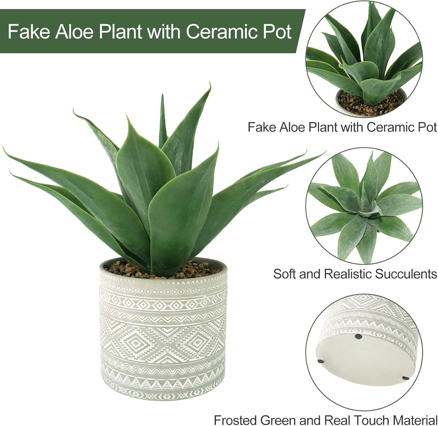Artificial Potted Plants / Grey