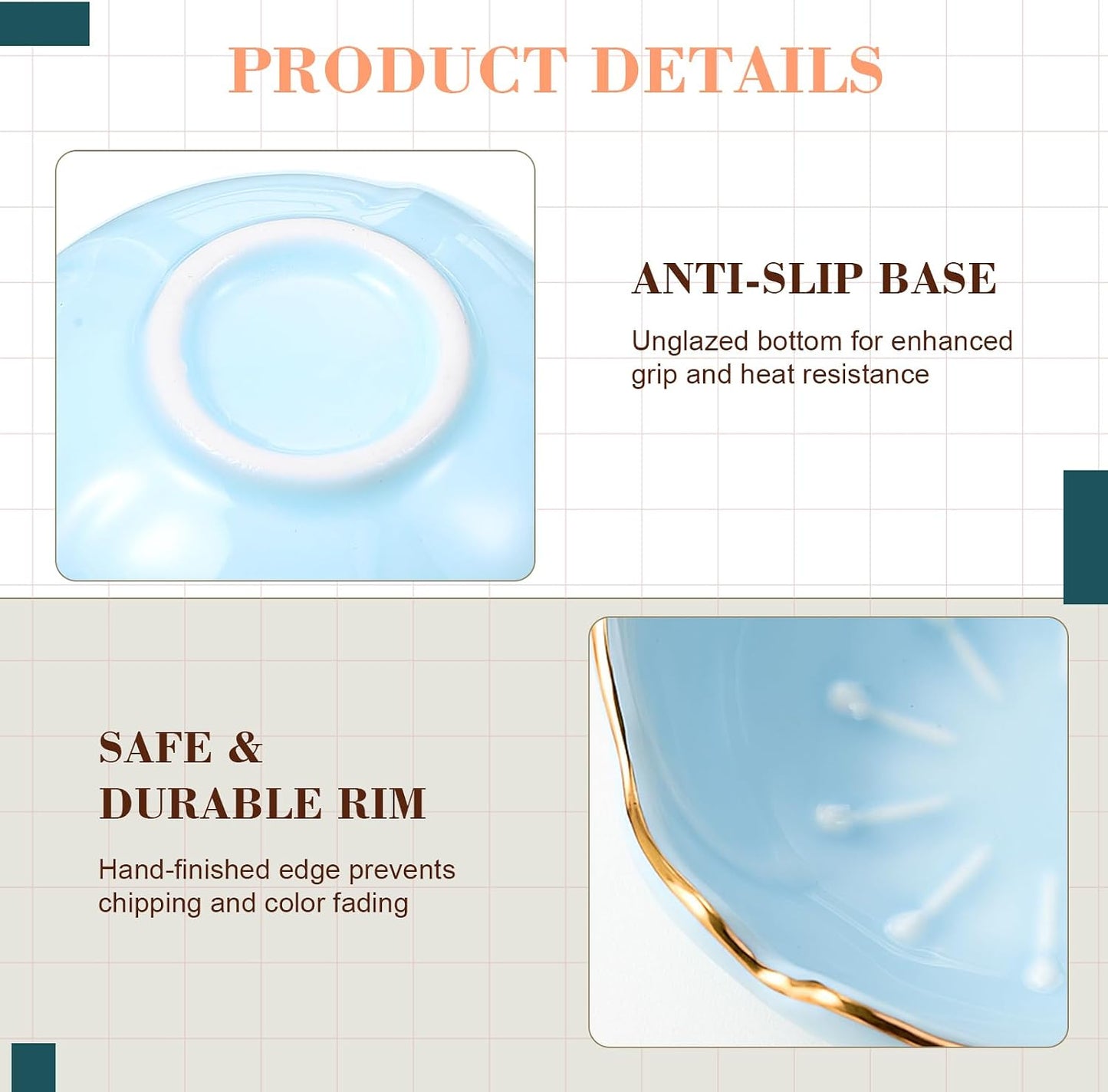 Ceramic Trinket Tray / Pastel Color / Set of 5
