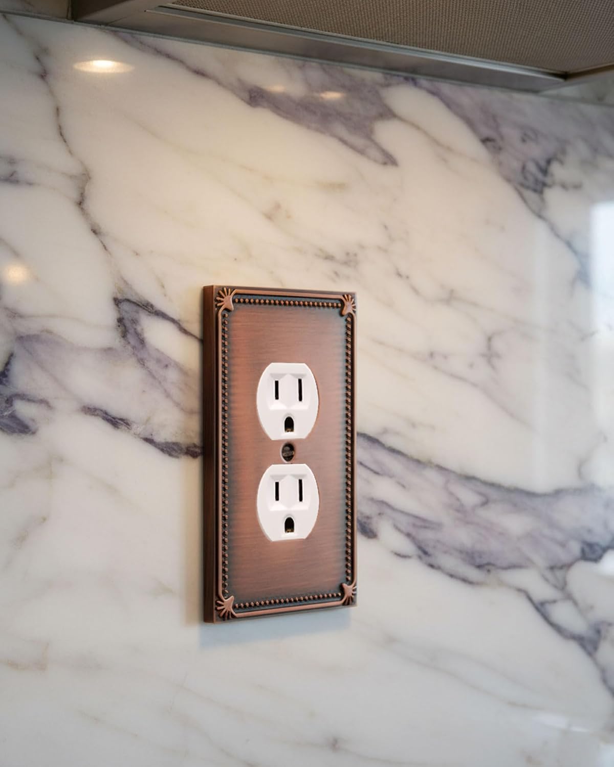 Rio Salto Antique Copper Outlet Covers Light Switch Cover Plate Metal Wall Plates Duplex Receptacle Wall Plate Vintage