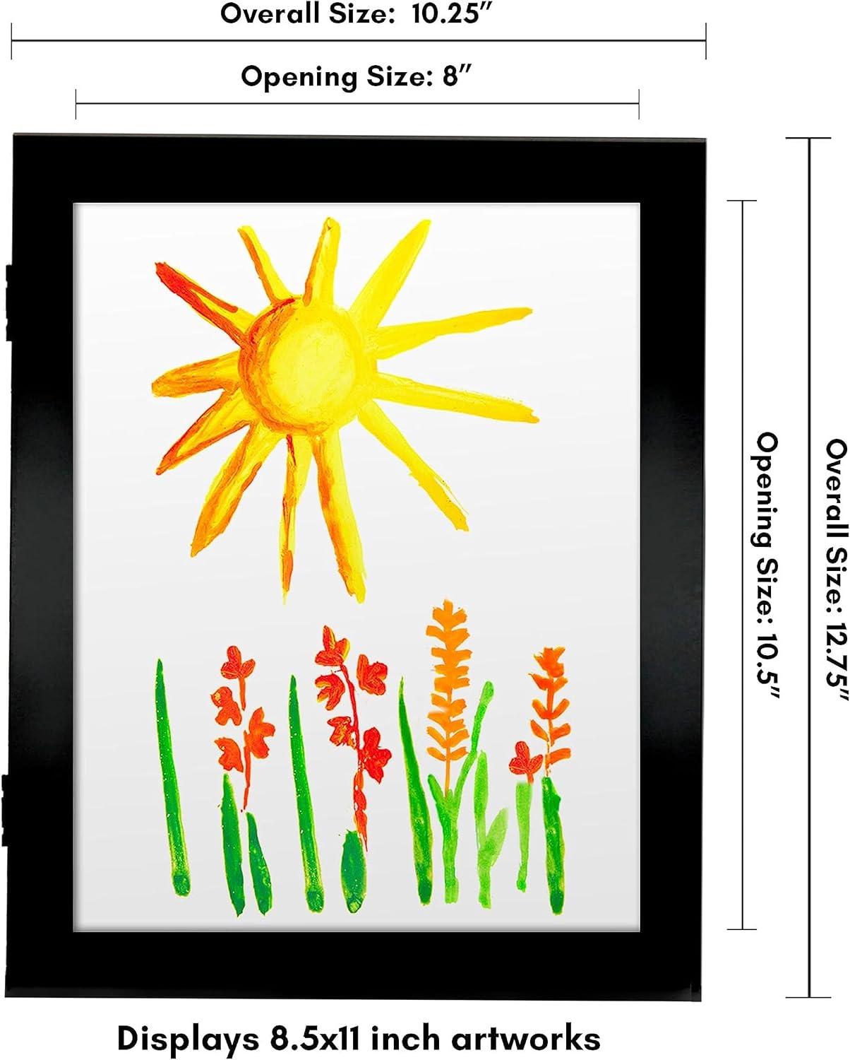 Kids Art Frame / 8.5 x 11 / Black