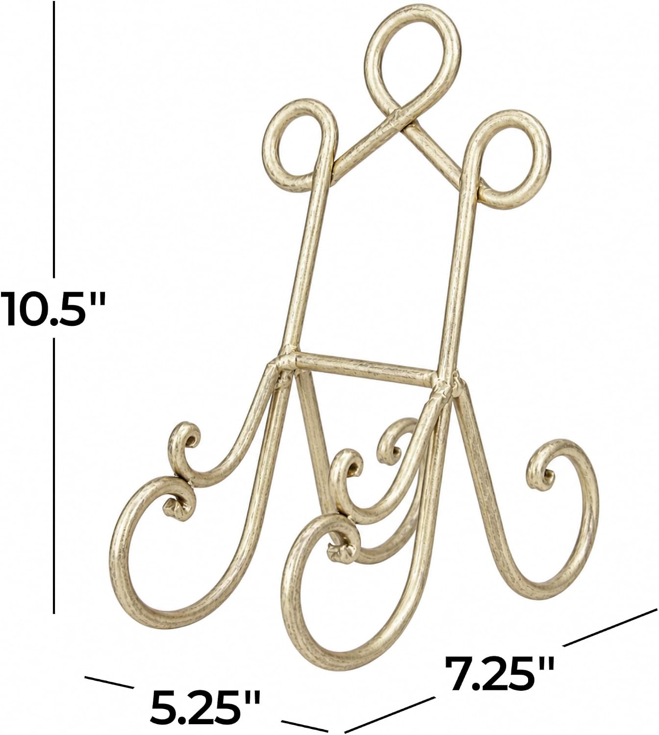 Display Stand / Metal Display Easel Scroll Tabletop Easel / Brass / 5 x 8 x 9