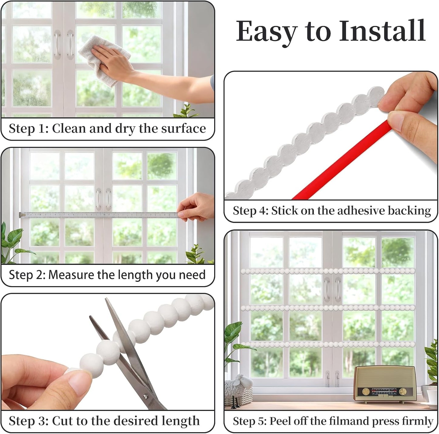 0.6'' x Flexible Molding Trim Peel and Stick / 19.6 Inch