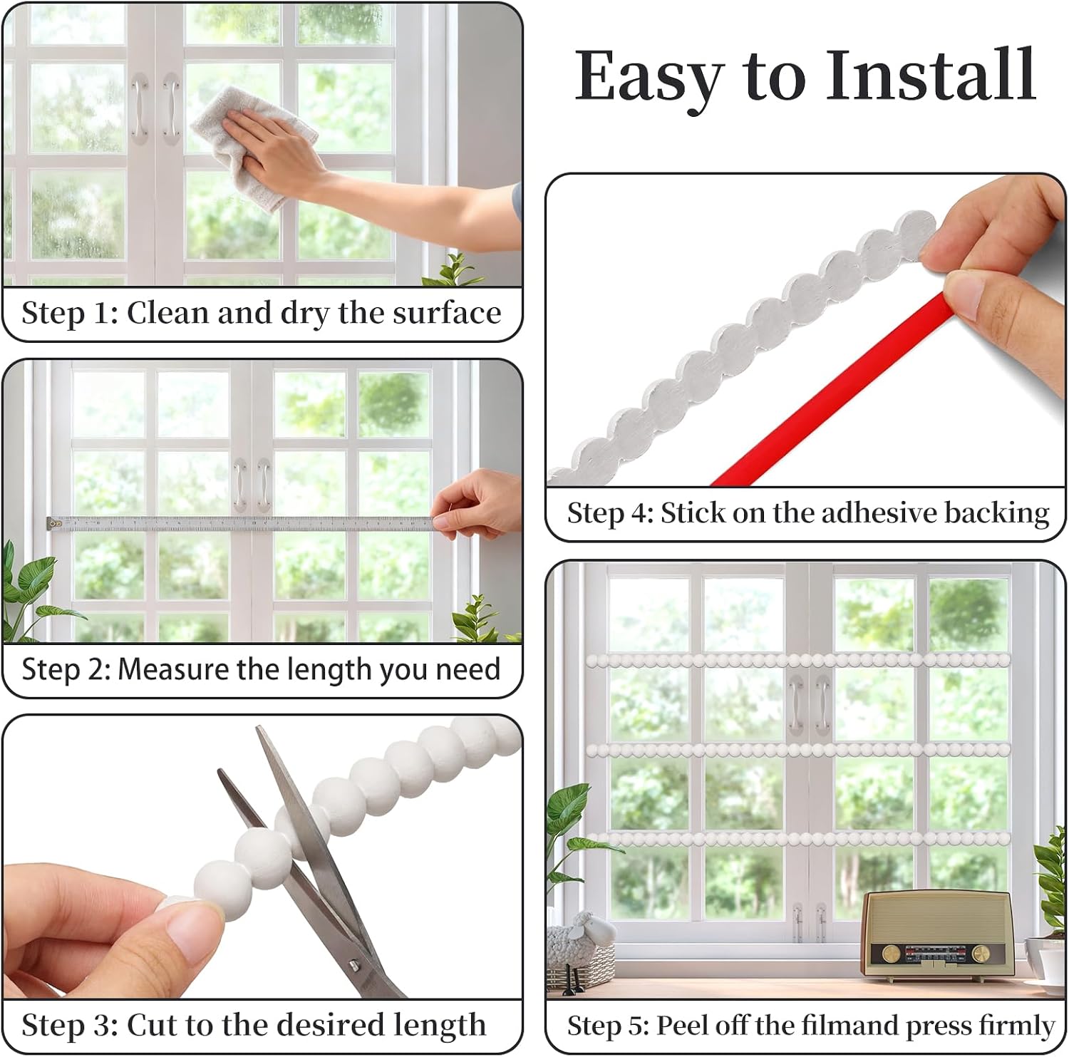 0.6'' x Flexible Molding Trim Peel and Stick / 19.6 Inch