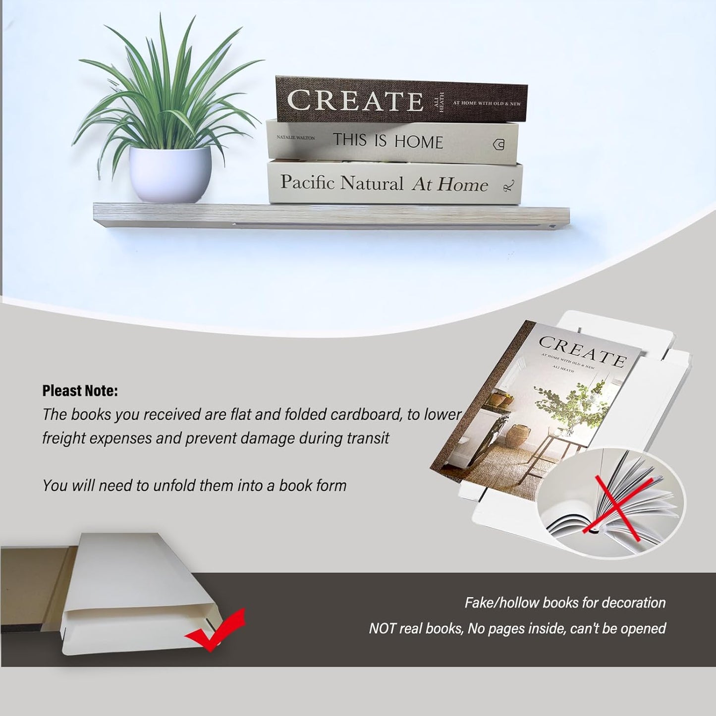 Faux Decorative Books / This Is Home