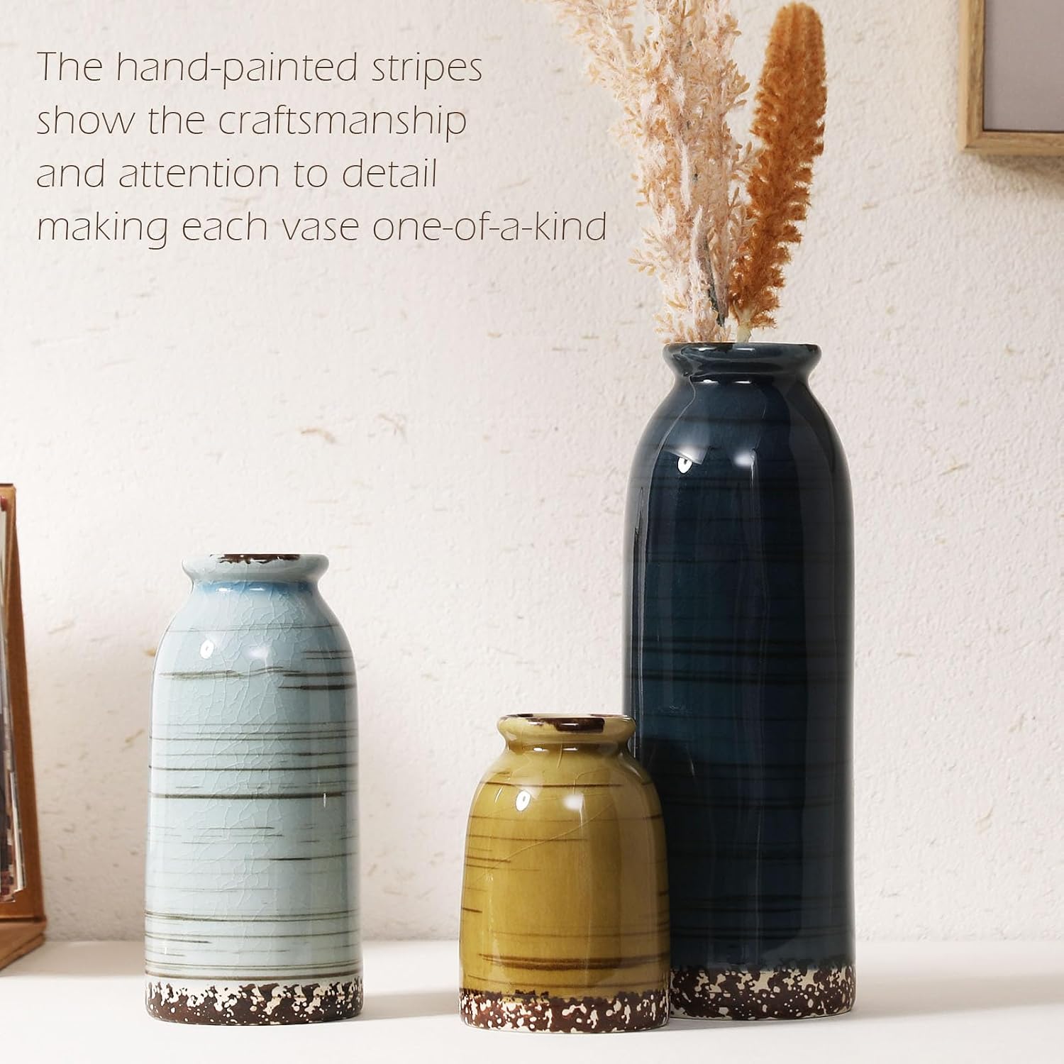 Ceramic Vase / Handcrafted Ceramic Vases / Set B / Set of 3