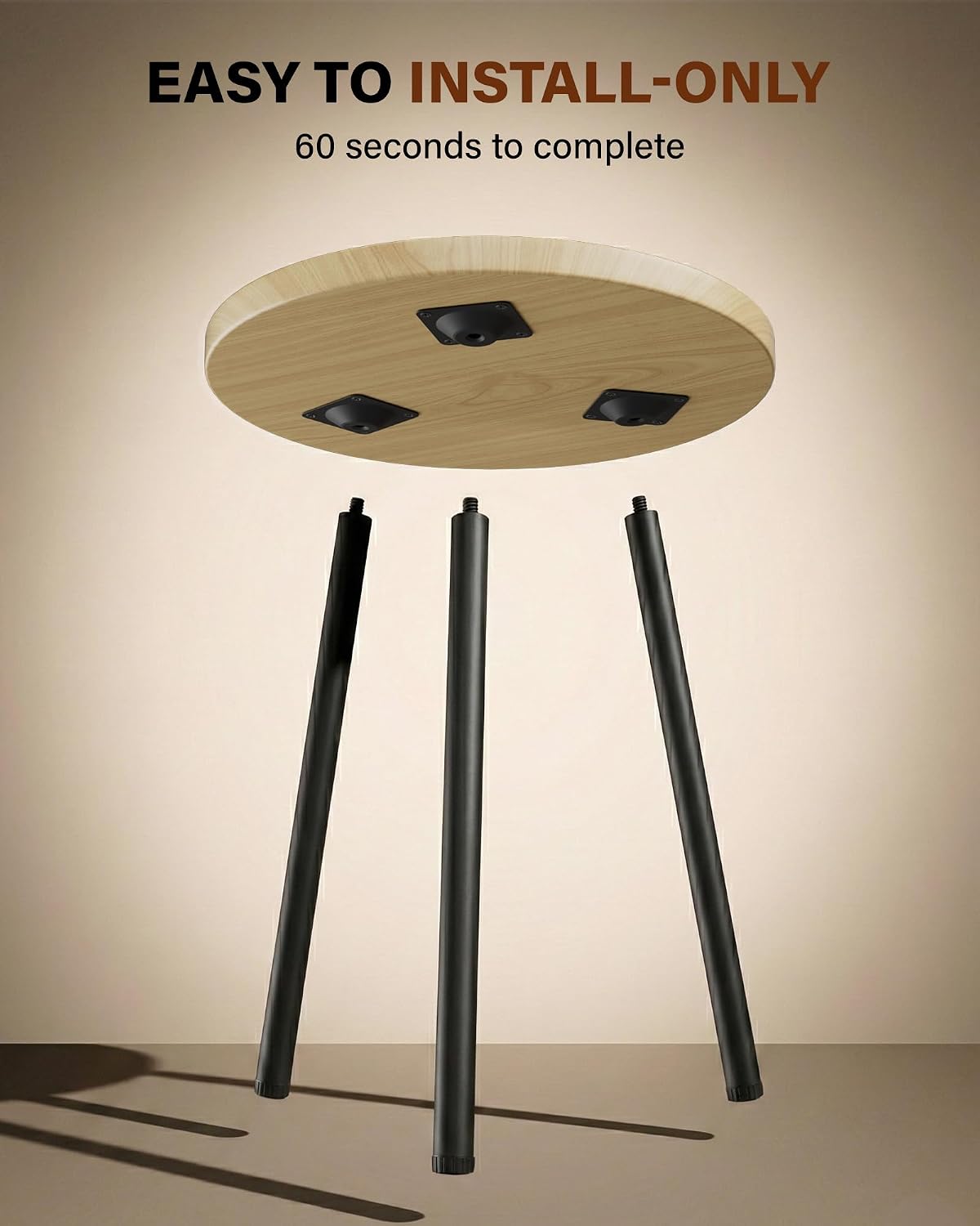 Plant Stand Indoor 2 Pack: Corner Wood 20 Inch Indoor Plant Stand | Mid Century Modern Decor - Small Round Plant Table