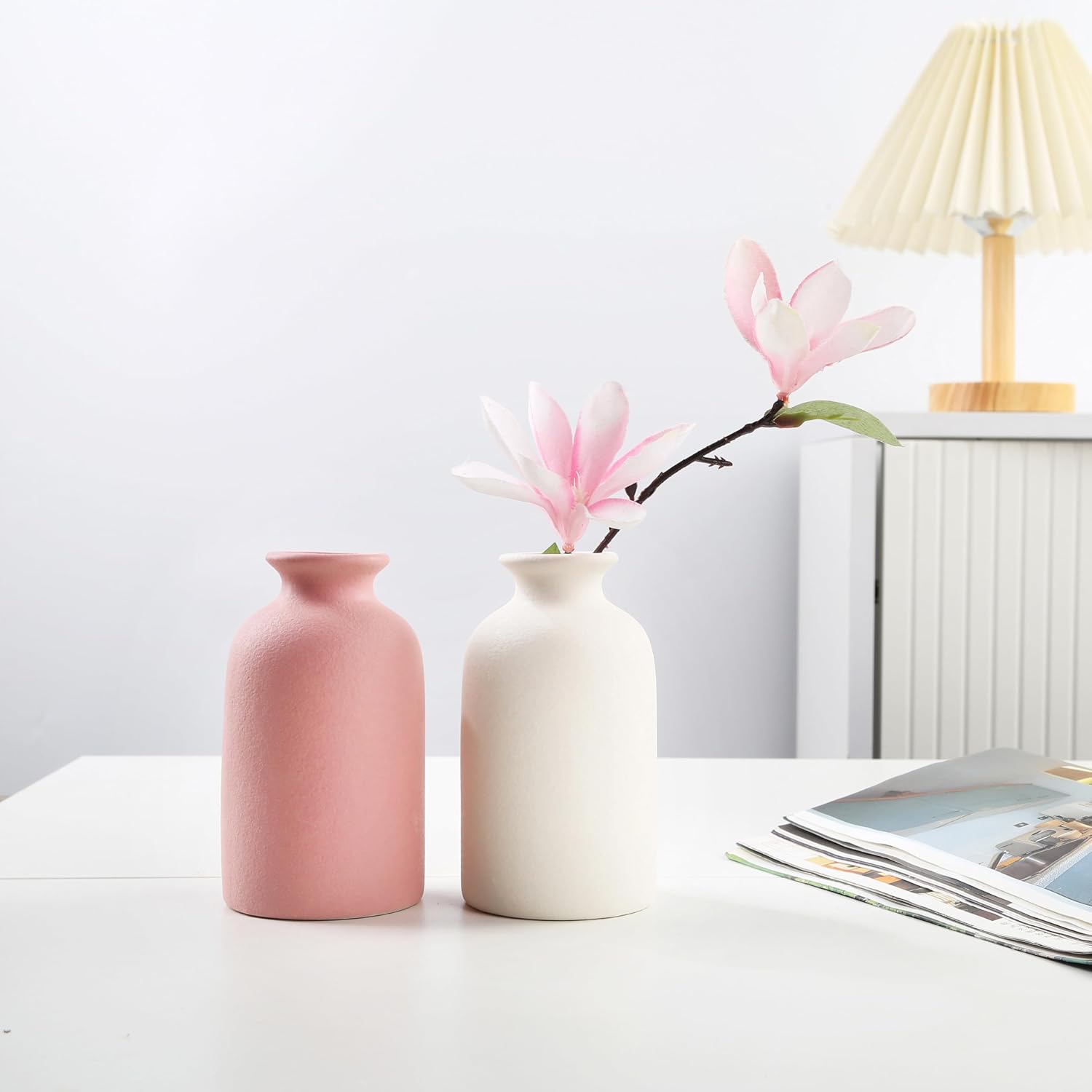 Ceramic vase Dry Flower Vases / Pink / Small