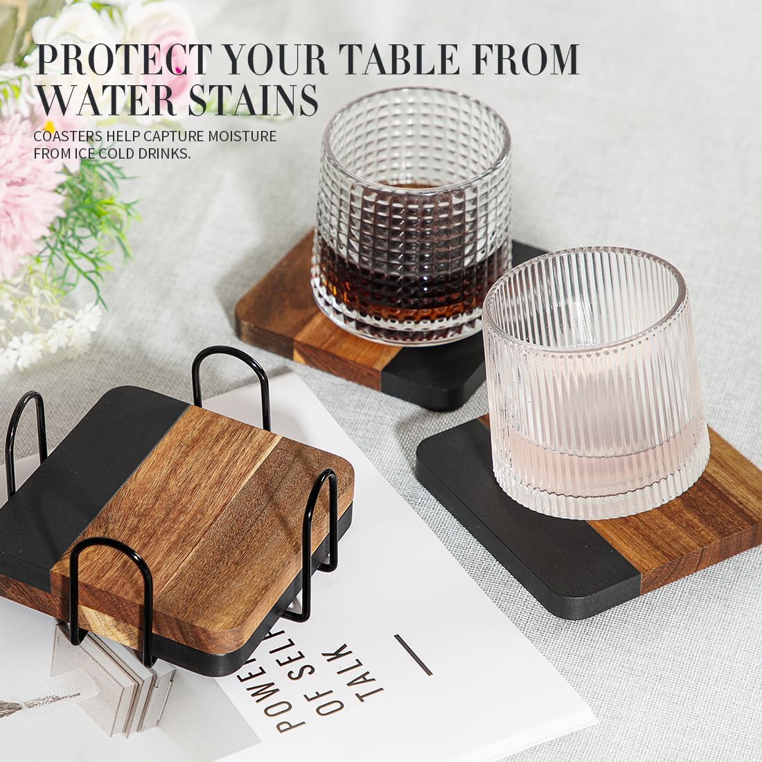 Holder for Drinks / White / Set of 4