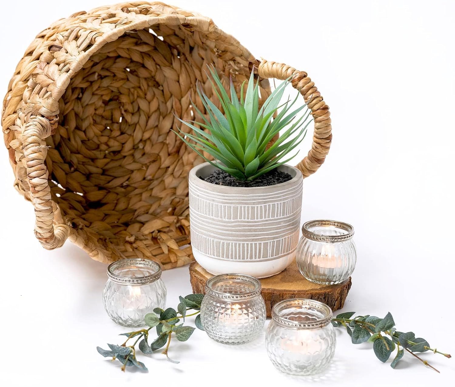 Artificial Plant / 8" Fake Plant for Desk Decor