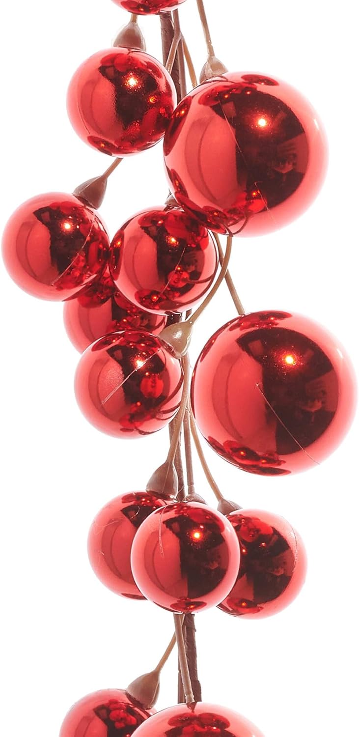 RAZ Imports - 4 Foot Multicolored Ball Christmas Garland