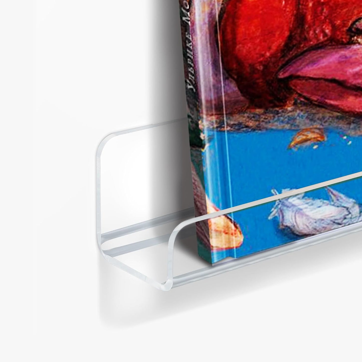 upsimples 18 Pcs 12" Vinyl Record Wall Mount Shelves, Clear Acrylic Display | Display Full Album Covers, Keep Records