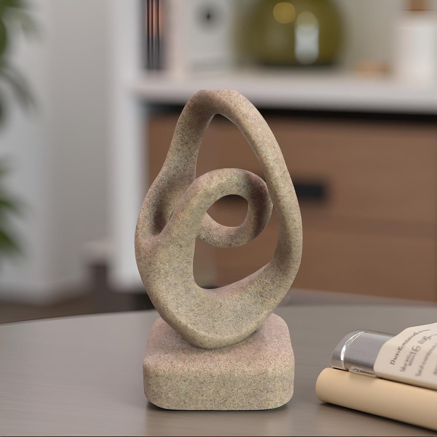 Coffee Table Statues / Beige-b