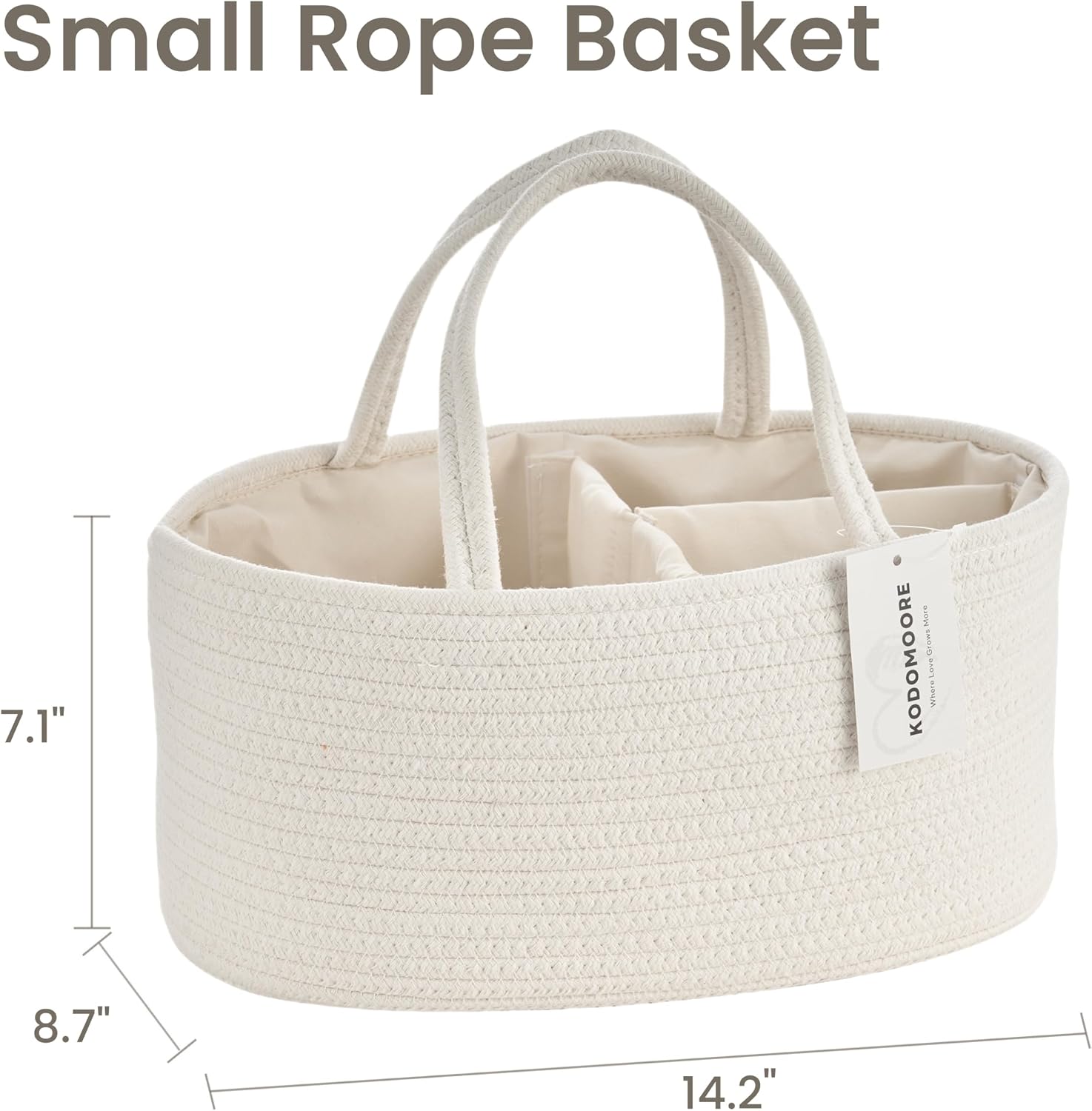 Baby Storage Basket / Off White / Small