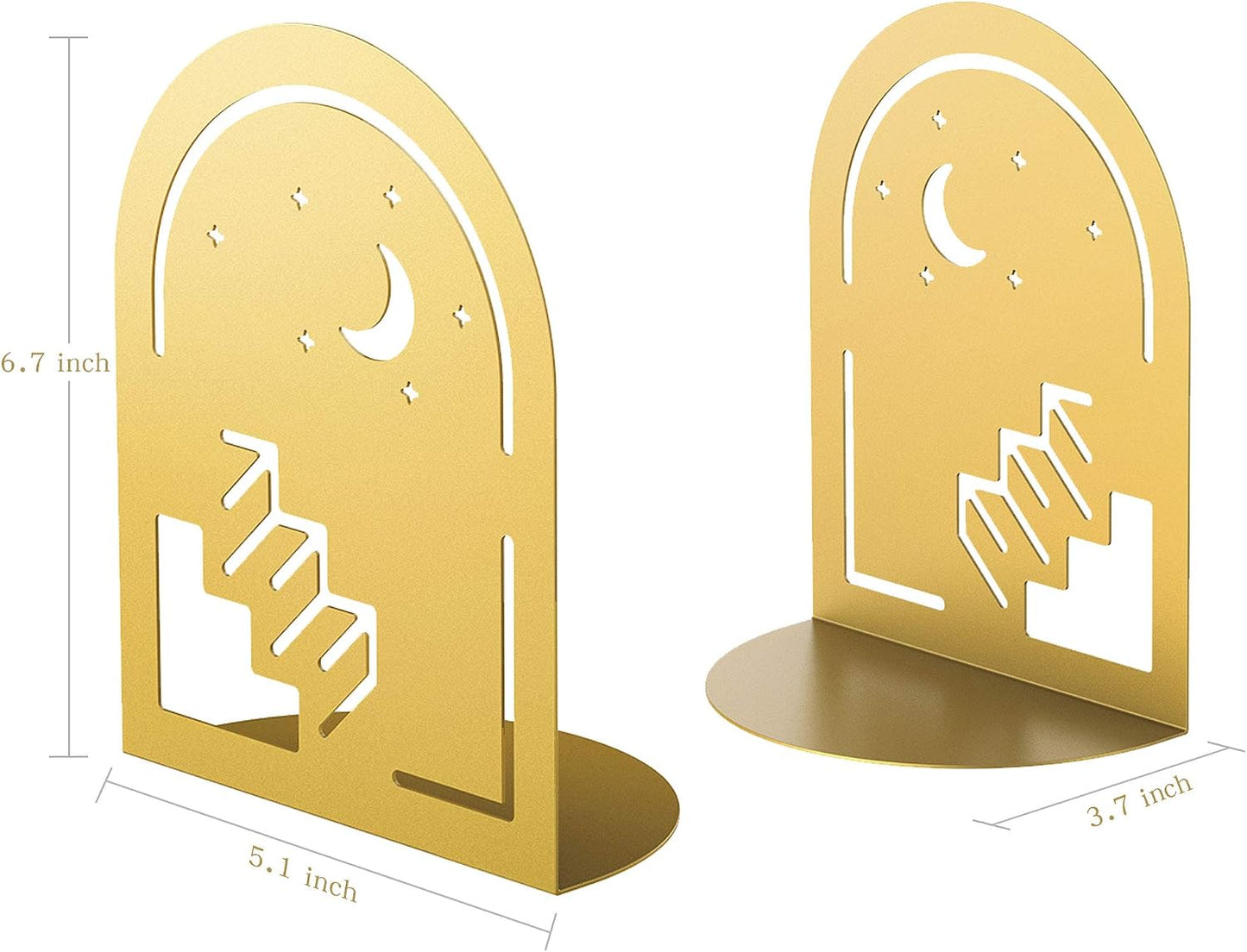 1 Pair Metal Dream Book Holders / Gold